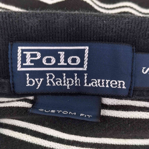 ポロバイラルフローレン Polo by RALPH LAUREN 90S スモールポニー刺繍 S/S ボーダーポロシャツ メンズ JPN:S