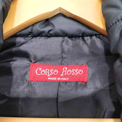 CORSO ROSSO イタリア製 フーデッド 中綿 コート レディース JPN:S