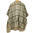 PENNY BLACK ファー チェック フーデッド ポンチョ コート レディース