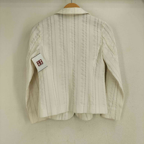 ピエールカルダン pierre cardin ストライプエンボスデザインジャケット レディース JPN:S