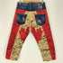 ディースクエアード DSQUARED2 Maple Leaf graffiti-print cropped jeans メープル リーフ グラフィティ プリント クロップド ジーンズ メンズ 38