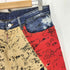 ディースクエアード DSQUARED2 Maple Leaf graffiti-print cropped jeans メープル リーフ グラフィティ プリント クロップド ジーンズ メンズ 38