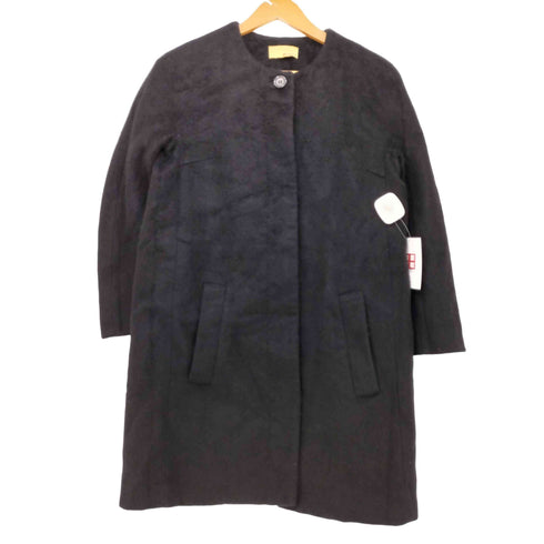 grintmati カシミヤ リネン ノーカラーコート レディース JPN:38