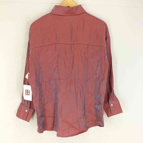 YINGNAI 玉虫色 レギュラーシャツ import レディース