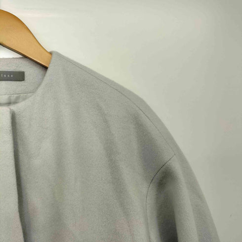 セオリーリュクス theory luxe Super Seek Miha ウール ノーカラー コート レディース 32