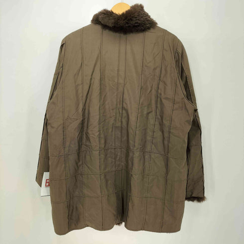 CLELEAN シルク100 ラビットファー コート レディース M-L