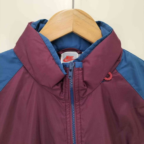 ナイキ NIKE 90S 銀タグ マルチカラー ジップアップ ナイロン ジャケット メンズ import:L