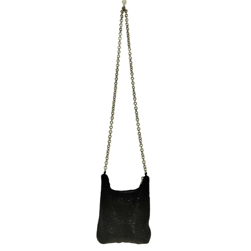 ザラ ZARA ラインストーン クロスボディ チェーンショルダーバッグ レディース
