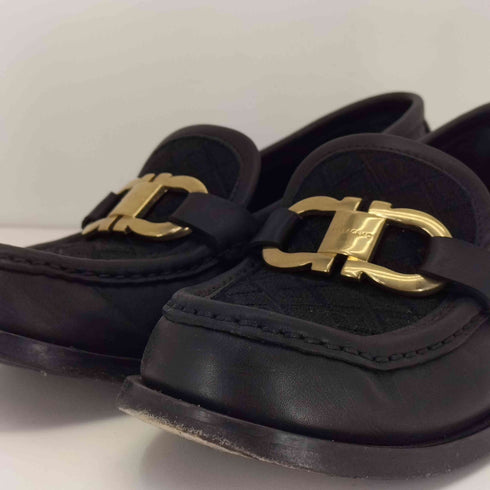 サルヴァトーレフェラガモ Salvatore Ferragamo NERO CALF NELO ガンチーニ モノグラムローファー レディース 7