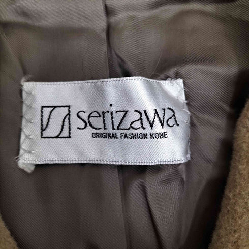 SERIZAWA カシミア ウール ステンカラーコート レディース
