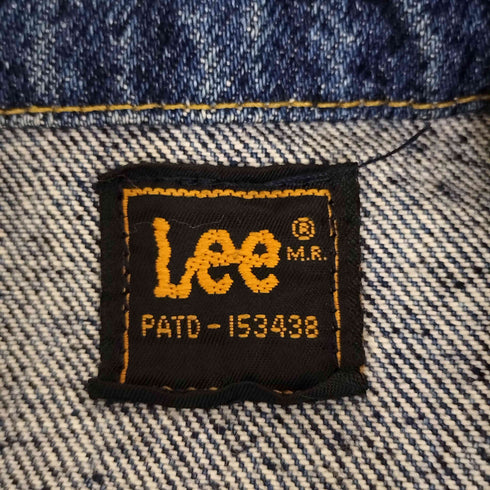 リー Lee 80~90s カスタム刺繍ケミカルウォッシュデニムジャケット メンズ