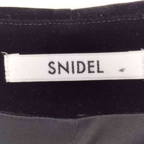 スナイデル snidel 25AW フロッキーベロアドレープドレス レディース 1