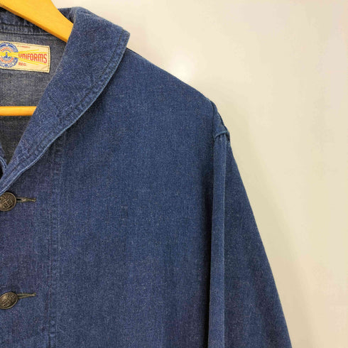 ザリアルマッコイズ THE REAL McCOYS 23ss U.S. NAVY デニム ダンガリー ショールカラー カバーオール メンズ