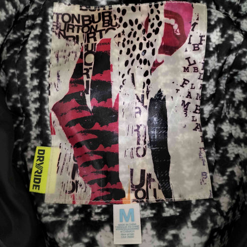 バートン BURTON 総柄フーデットダウンジャケット メンズ import:M
