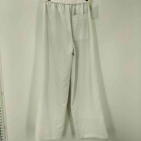 ソブ Sov. フクレ ジャガード ワイド パンツ レディース JPN:38