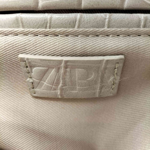 ザラ ZARA クロコ型押し ミニハンドバッグ レディース