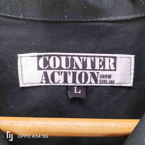 カウンターアクション COUNTER ACTION 絣 カスリ S/Sオープンカラーシャツ メンズ JPN:L