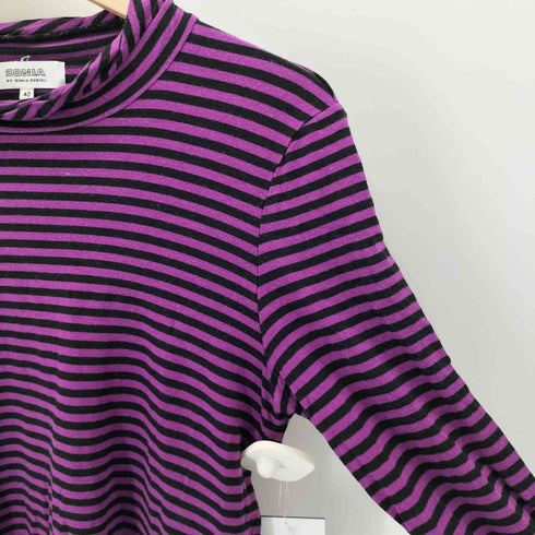 ソニアバイソニアリキエル SONIA by SONIA RYKIEL ボーダー モックネックカットソー Y2K レディース 40