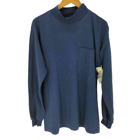 タウンクラフト TOWNCRAFT USA製 モックネック ロングスリーブシャツ メンズ import:L