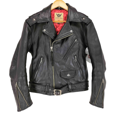 トリプルシックスレザーウェア 666 Leather Wear HORSE HIDE 英国製 ワンスター ダブルライダースジャケット メンズ UK:38