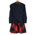 バーバリーブルーレーベル BURBERRY BLUE LABEL ケーブルニット チェック ドッキングワンピース レディース JPN:38