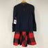 バーバリーブルーレーベル BURBERRY BLUE LABEL ケーブルニット チェック ドッキングワンピース レディース JPN:38