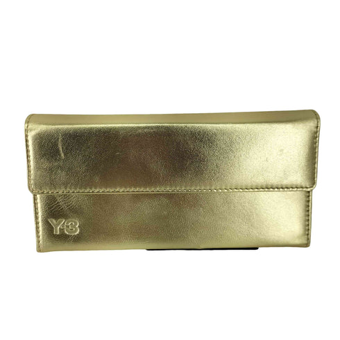 ワイスリー Y-3 ロゴ ゴールド長財布 レディース