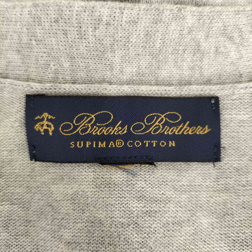 ブルックスブラザーズ BROOKS BROTHERS スーピマコットン Vネックカーディガン メンズ S