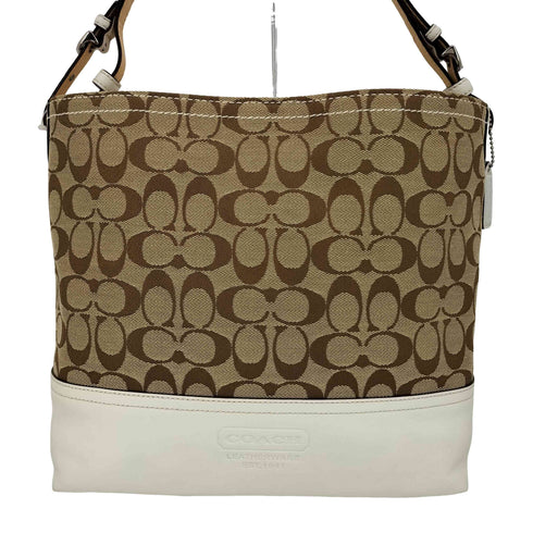 コーチ COACH キャンバス シグネチャーショルダーバッグ レディース