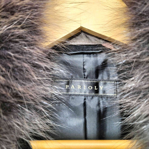 PARIOLY アンゴラウール ラビットファー コート レディース 11AR