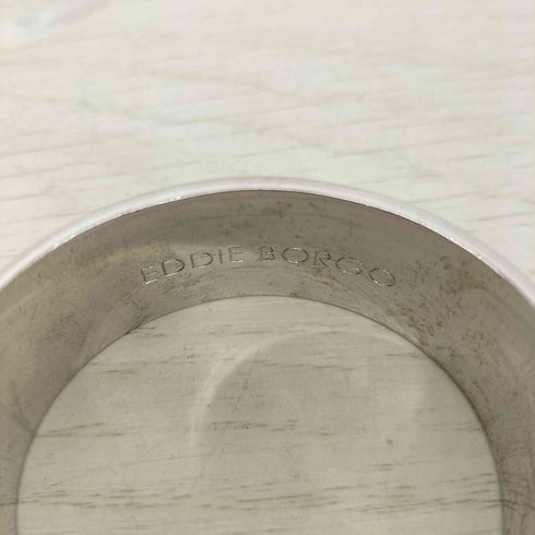 EDDIE BORGO チェーン付き シルバー バングル メンズ