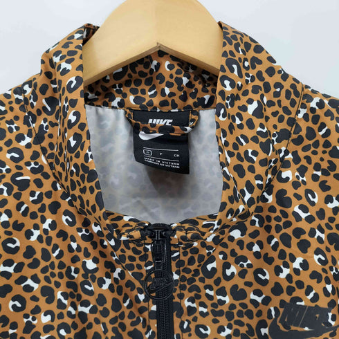 ナイキ NIKE ウーブンレオパードジャケット レディース S