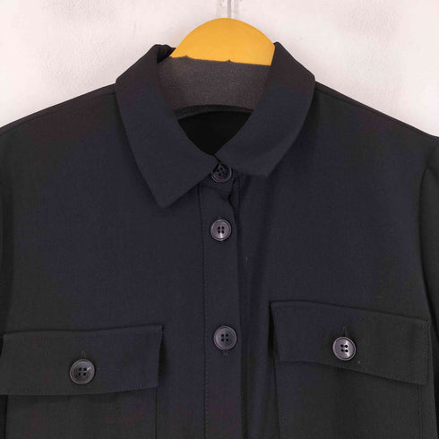 ザラ ZARA プリーツ切替 S/S シャツワンピース レディース import:L