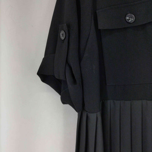 ザラ ZARA プリーツ切替 S/S シャツワンピース レディース import:L