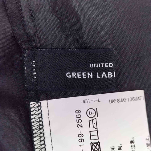 ユナイテッドアローズグリーンレーベルリラクシング UNITED ARROWS green label relaxing シアー スタンドネック フレア スリーブ ワンピース レディース