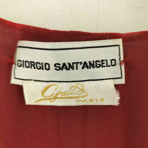 Giorgio di Sant' Angelo 70-80s シアー フラワープリント マキシドレス レディース