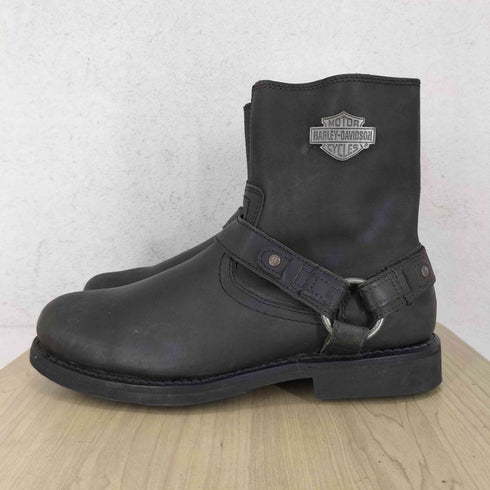 ハーレーダビッドソン HARLEY-DAVIDSON Scout Black 7-Inch Leather Boots メンズ US:9.5
