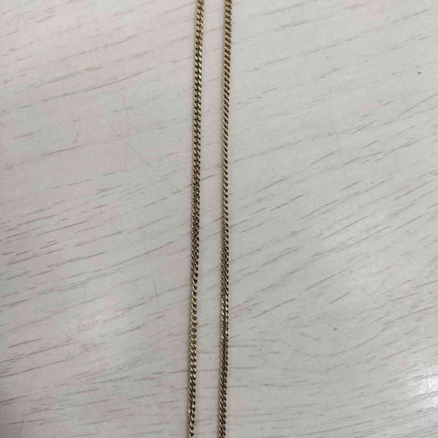 アレキサンダーマックイーン Alexander McQueen スカル ラインストーン 2連 ゴールドネックレス メンズ
