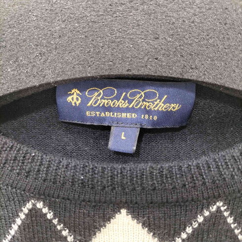 ブルックスブラザーズ BROOKS BROTHERS ウール カシミヤ アーガイル ニット レディース import:L