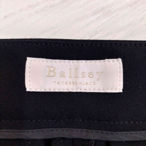 ボールジィトゥモローランド Ballsey TOMORROWLAND ドライダブルクロス フロントタックテーパードパンツ レディース JPN:34