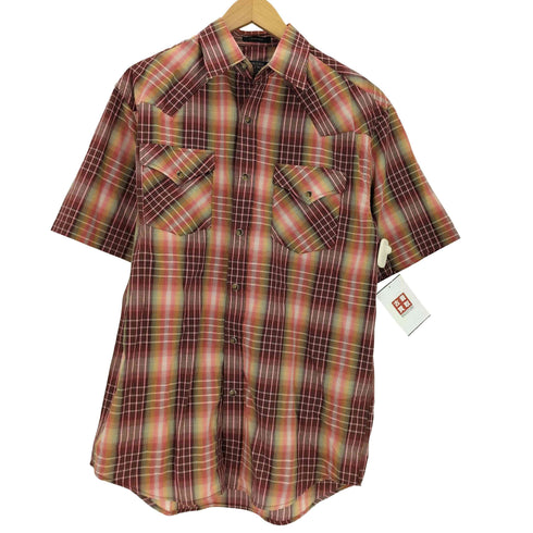 ペンドルトン PENDLETON チェック柄 S/S ウエスタンシャンブレーシャツ メンズ import:S
