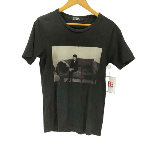 ヒステリックグラマー HYSTERIC GLAMOUR The Devil Made Me Do It photo by Julia Gorton グラフィック プリント Tシャツ ブラック メンズ JPN:S
