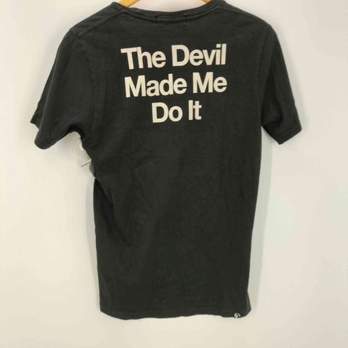 ヒステリックグラマー HYSTERIC GLAMOUR The Devil Made Me Do It photo by Julia Gorton グラフィック プリント Tシャツ ブラック メンズ JPN:S