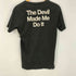ヒステリックグラマー HYSTERIC GLAMOUR The Devil Made Me Do It photo by Julia Gorton グラフィック プリント Tシャツ ブラック メンズ JPN:S