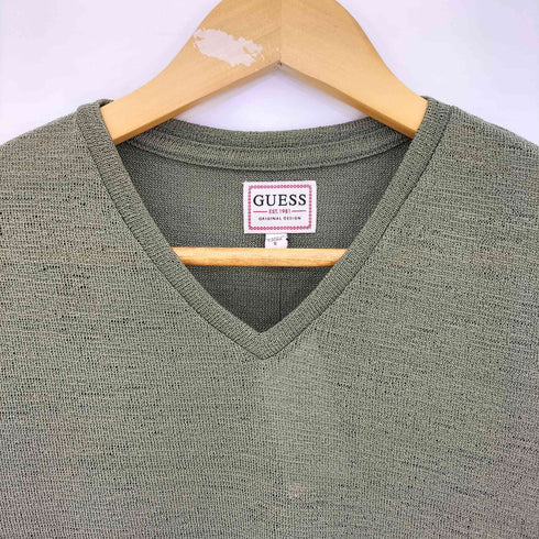ゲス GUESS Gauze V-Neck Tee メンズ import:S
