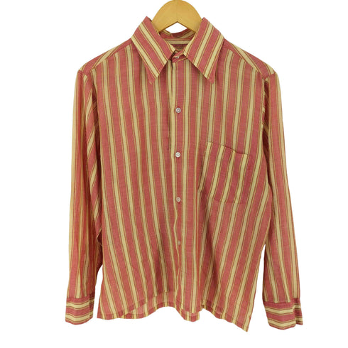 70s~ ary-way コットンポリ ボックス ストライプシャツ メンズ JPN:M