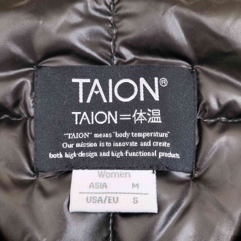 タイオン TAION モノトーン ロングダウンベスト レディース JPN:M