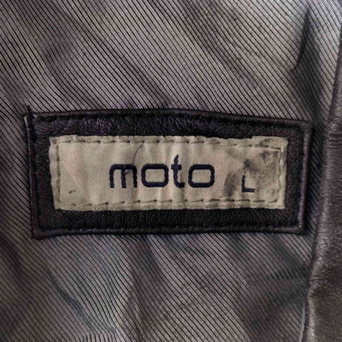 MOTO トラッカー型 ナッパレザー ジャケット メンズ import:L