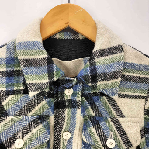 ジュンヤワタナベコムデギャルソン JUNYA WATANABE COMME des GARCONS 90s AD1993 初期 パリコレデビュー年 チェック 短丈 ウールジャケット ブルゾン シルク混 レディース