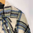 ジュンヤワタナベコムデギャルソン JUNYA WATANABE COMME des GARCONS 90s AD1993 初期 パリコレデビュー年 チェック 短丈 ウールジャケット ブルゾン シルク混 レディース